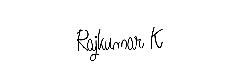Angelique-Rose-font-FFP is a professional signature style that is perfect for those who want to add a touch of class to their signature. It is also a great choice for those who want to make their signature more unique. Get Rajkumar K name to fancy signature for free. Rajkumar K signature style 5 images and pictures png