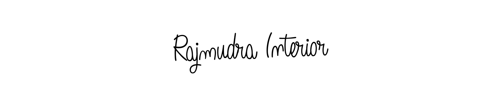 Design your own signature with our free online signature maker. With this signature software, you can create a handwritten (Angelique-Rose-font-FFP) signature for name Rajmudra Interior. Rajmudra Interior signature style 5 images and pictures png