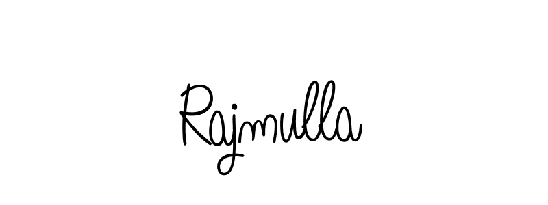 You should practise on your own different ways (Angelique-Rose-font-FFP) to write your name (Rajmulla) in signature. don't let someone else do it for you. Rajmulla signature style 5 images and pictures png