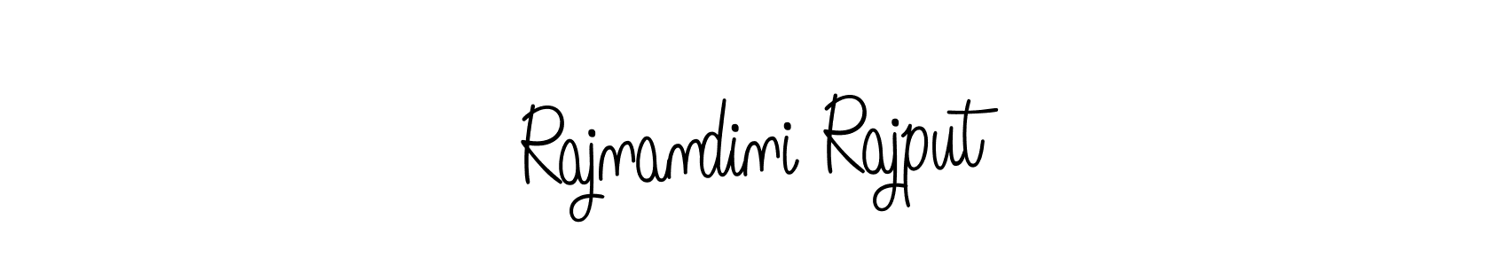 Make a beautiful signature design for name Rajnandini Rajput. With this signature (Angelique-Rose-font-FFP) style, you can create a handwritten signature for free. Rajnandini Rajput signature style 5 images and pictures png