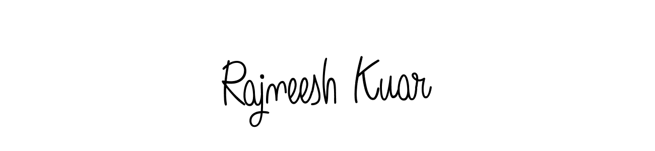 Design your own signature with our free online signature maker. With this signature software, you can create a handwritten (Angelique-Rose-font-FFP) signature for name Rajneesh Kuar. Rajneesh Kuar signature style 5 images and pictures png