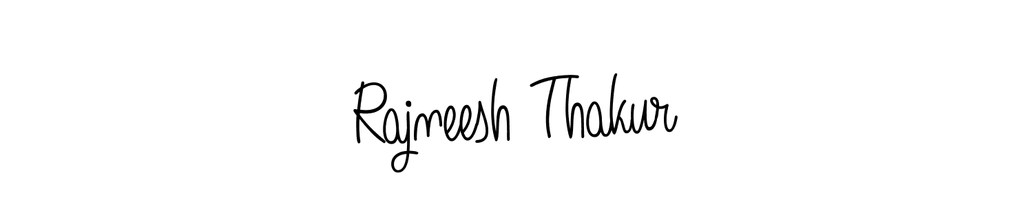 How to make Rajneesh Thakur name signature. Use Angelique-Rose-font-FFP style for creating short signs online. This is the latest handwritten sign. Rajneesh Thakur signature style 5 images and pictures png