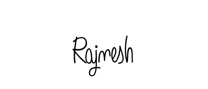 How to make Rajnesh name signature. Use Angelique-Rose-font-FFP style for creating short signs online. This is the latest handwritten sign. Rajnesh signature style 5 images and pictures png