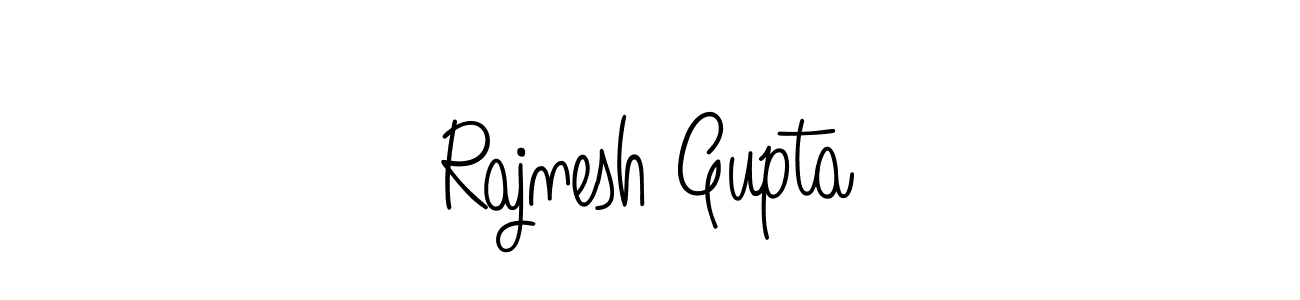 Design your own signature with our free online signature maker. With this signature software, you can create a handwritten (Angelique-Rose-font-FFP) signature for name Rajnesh Gupta. Rajnesh Gupta signature style 5 images and pictures png
