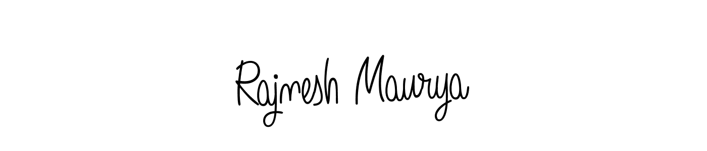 Create a beautiful signature design for name Rajnesh Maurya. With this signature (Angelique-Rose-font-FFP) fonts, you can make a handwritten signature for free. Rajnesh Maurya signature style 5 images and pictures png
