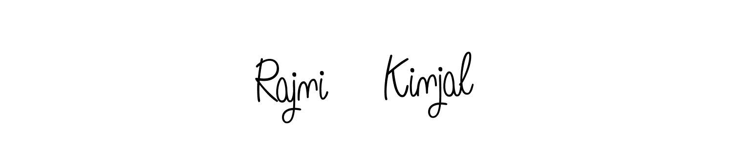 This is the best signature style for the Rajni    Kinjal name. Also you like these signature font (Angelique-Rose-font-FFP). Mix name signature. Rajni    Kinjal signature style 5 images and pictures png