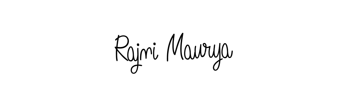 Here are the top 10 professional signature styles for the name Rajni Maurya. These are the best autograph styles you can use for your name. Rajni Maurya signature style 5 images and pictures png