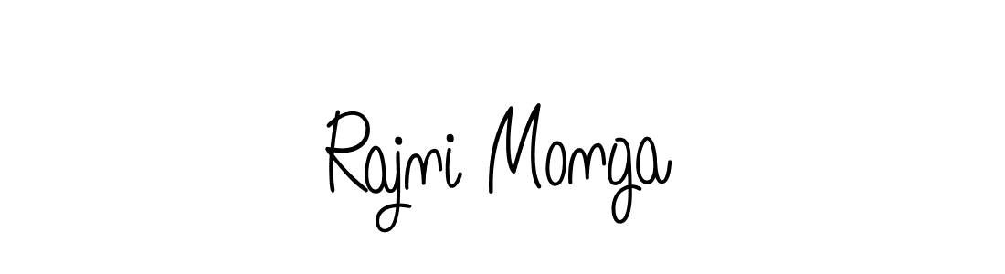 Make a short Rajni Monga signature style. Manage your documents anywhere anytime using Angelique-Rose-font-FFP. Create and add eSignatures, submit forms, share and send files easily. Rajni Monga signature style 5 images and pictures png