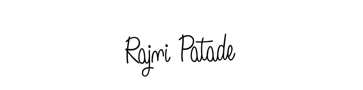 Make a beautiful signature design for name Rajni Patade. With this signature (Angelique-Rose-font-FFP) style, you can create a handwritten signature for free. Rajni Patade signature style 5 images and pictures png