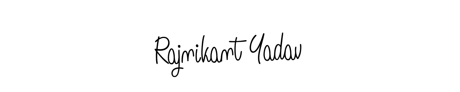 Angelique-Rose-font-FFP is a professional signature style that is perfect for those who want to add a touch of class to their signature. It is also a great choice for those who want to make their signature more unique. Get Rajnikant Yadav name to fancy signature for free. Rajnikant Yadav signature style 5 images and pictures png