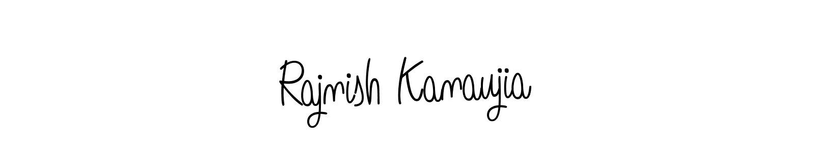 Create a beautiful signature design for name Rajnish Kanaujia. With this signature (Angelique-Rose-font-FFP) fonts, you can make a handwritten signature for free. Rajnish Kanaujia signature style 5 images and pictures png