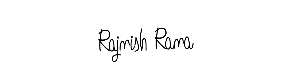 Use a signature maker to create a handwritten signature online. With this signature software, you can design (Angelique-Rose-font-FFP) your own signature for name Rajnish Rana. Rajnish Rana signature style 5 images and pictures png