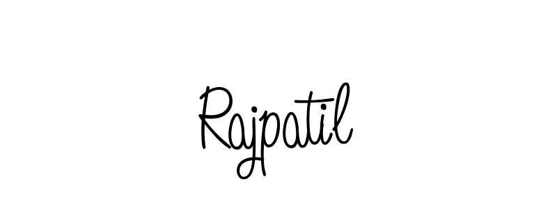 Make a beautiful signature design for name Rajpatil. With this signature (Angelique-Rose-font-FFP) style, you can create a handwritten signature for free. Rajpatil signature style 5 images and pictures png