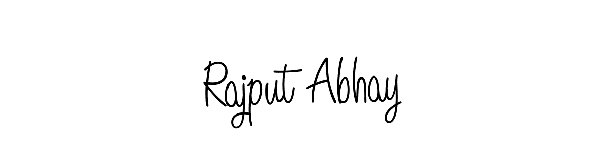 You should practise on your own different ways (Angelique-Rose-font-FFP) to write your name (Rajput Abhay) in signature. don't let someone else do it for you. Rajput Abhay signature style 5 images and pictures png