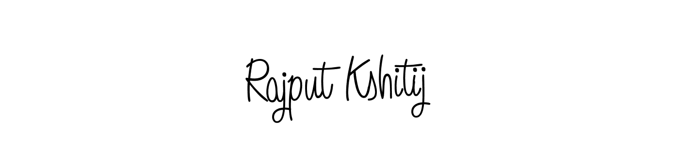 Rajput Kshitij stylish signature style. Best Handwritten Sign (Angelique-Rose-font-FFP) for my name. Handwritten Signature Collection Ideas for my name Rajput Kshitij. Rajput Kshitij signature style 5 images and pictures png