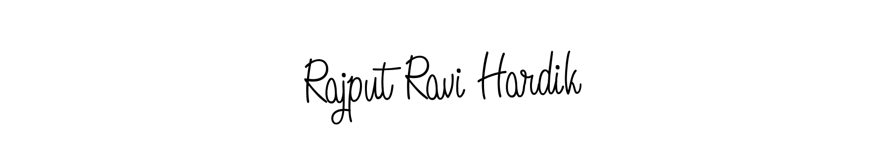 Design your own signature with our free online signature maker. With this signature software, you can create a handwritten (Angelique-Rose-font-FFP) signature for name Rajput Ravi Hardik. Rajput Ravi Hardik signature style 5 images and pictures png