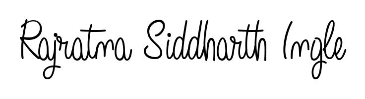 Use a signature maker to create a handwritten signature online. With this signature software, you can design (Angelique-Rose-font-FFP) your own signature for name Rajratna Siddharth Ingle. Rajratna Siddharth Ingle signature style 5 images and pictures png