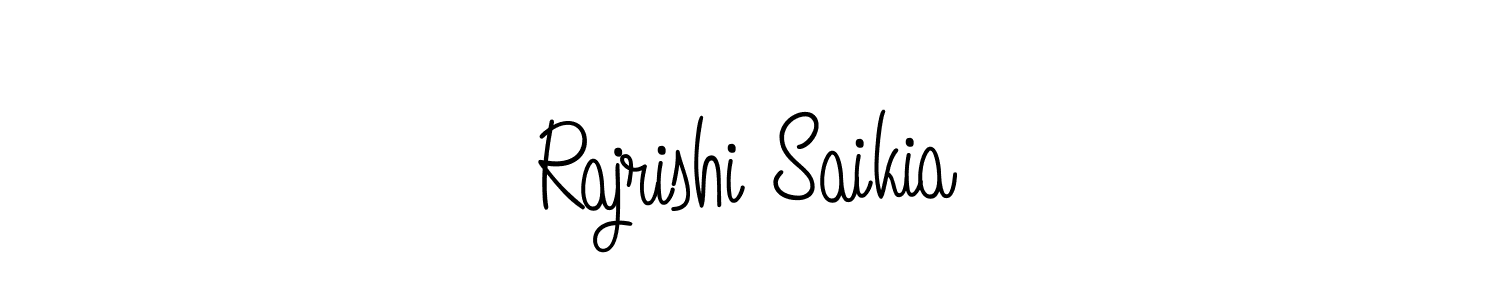 Design your own signature with our free online signature maker. With this signature software, you can create a handwritten (Angelique-Rose-font-FFP) signature for name Rajrishi Saikia. Rajrishi Saikia signature style 5 images and pictures png