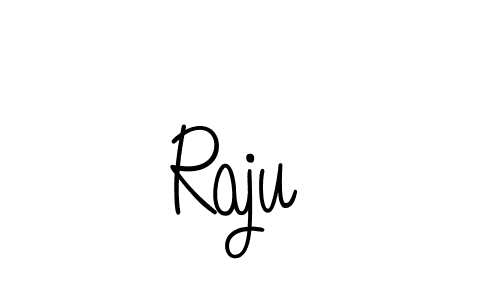 The best way (Angelique-Rose-font-FFP) to make a short signature is to pick only two or three words in your name. The name Raju  include a total of six letters. For converting this name. Raju  signature style 5 images and pictures png