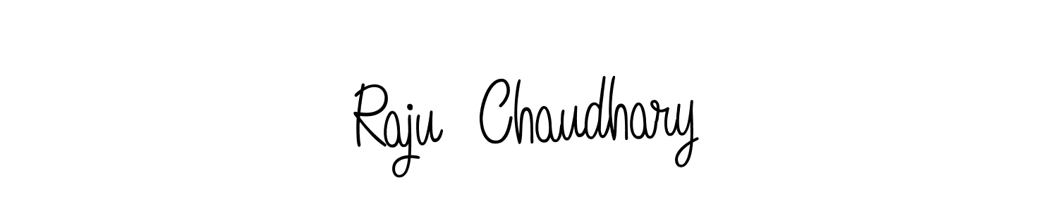 Create a beautiful signature design for name Raju  Chaudhary. With this signature (Angelique-Rose-font-FFP) fonts, you can make a handwritten signature for free. Raju  Chaudhary signature style 5 images and pictures png