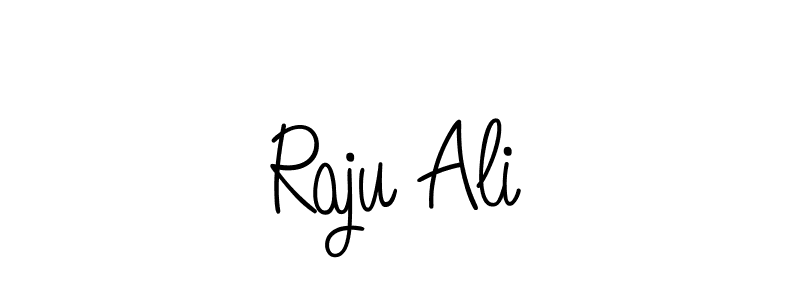 Raju Ali stylish signature style. Best Handwritten Sign (Angelique-Rose-font-FFP) for my name. Handwritten Signature Collection Ideas for my name Raju Ali. Raju Ali signature style 5 images and pictures png