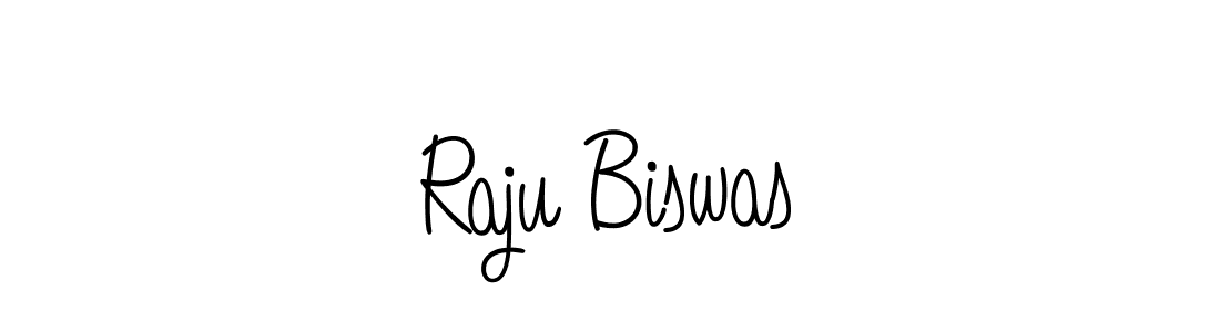 You should practise on your own different ways (Angelique-Rose-font-FFP) to write your name (Raju Biswas) in signature. don't let someone else do it for you. Raju Biswas signature style 5 images and pictures png