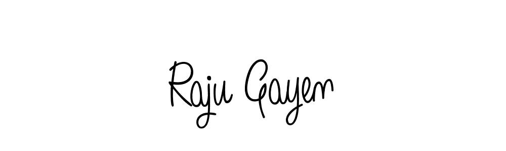 Also we have Raju Gayen name is the best signature style. Create professional handwritten signature collection using Angelique-Rose-font-FFP autograph style. Raju Gayen signature style 5 images and pictures png