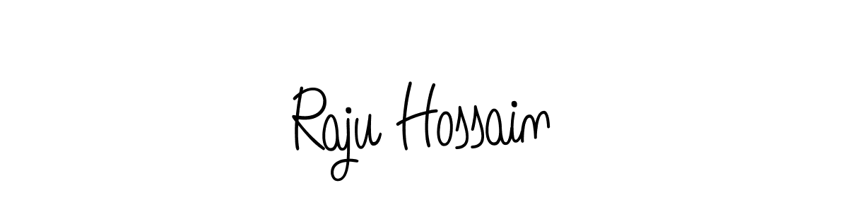 How to make Raju Hossain name signature. Use Angelique-Rose-font-FFP style for creating short signs online. This is the latest handwritten sign. Raju Hossain signature style 5 images and pictures png