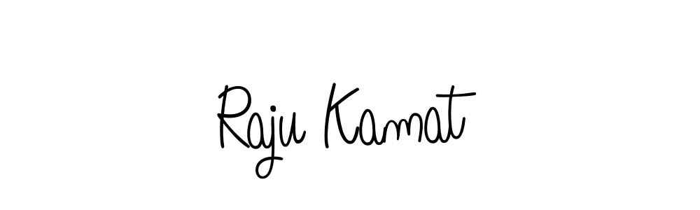 Design your own signature with our free online signature maker. With this signature software, you can create a handwritten (Angelique-Rose-font-FFP) signature for name Raju Kamat. Raju Kamat signature style 5 images and pictures png