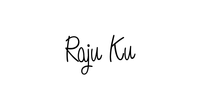 if you are searching for the best signature style for your name Raju Ku. so please give up your signature search. here we have designed multiple signature styles  using Angelique-Rose-font-FFP. Raju Ku signature style 5 images and pictures png