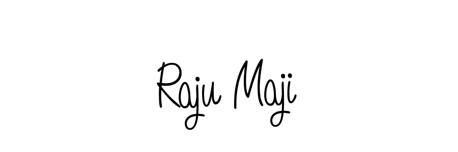 Raju Maji stylish signature style. Best Handwritten Sign (Angelique-Rose-font-FFP) for my name. Handwritten Signature Collection Ideas for my name Raju Maji. Raju Maji signature style 5 images and pictures png