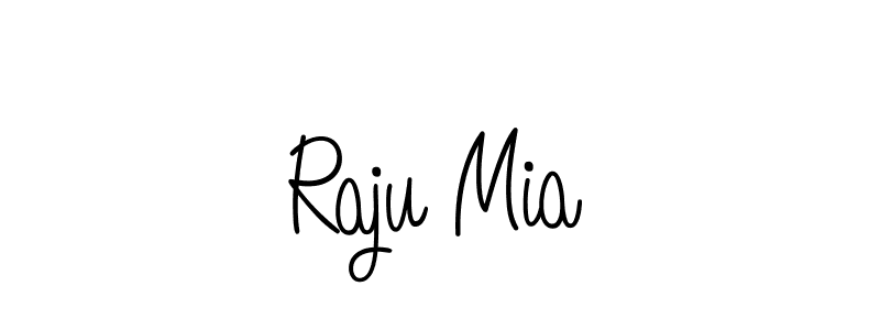 Design your own signature with our free online signature maker. With this signature software, you can create a handwritten (Angelique-Rose-font-FFP) signature for name Raju Mia. Raju Mia signature style 5 images and pictures png