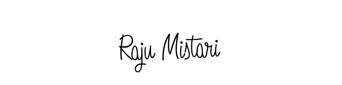 Make a beautiful signature design for name Raju Mistari. With this signature (Angelique-Rose-font-FFP) style, you can create a handwritten signature for free. Raju Mistari signature style 5 images and pictures png