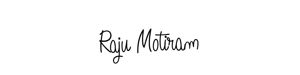 Create a beautiful signature design for name Raju Motiram. With this signature (Angelique-Rose-font-FFP) fonts, you can make a handwritten signature for free. Raju Motiram signature style 5 images and pictures png