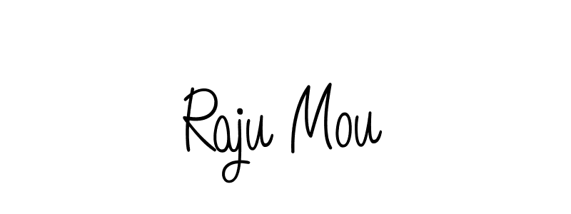 It looks lik you need a new signature style for name Raju Mou. Design unique handwritten (Angelique-Rose-font-FFP) signature with our free signature maker in just a few clicks. Raju Mou signature style 5 images and pictures png