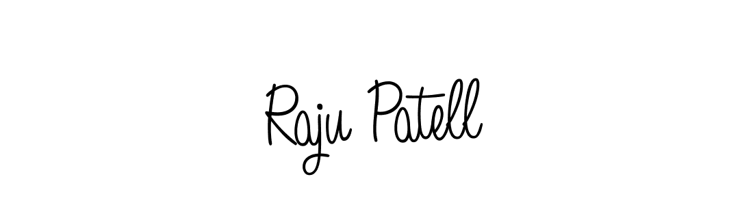 The best way (Angelique-Rose-font-FFP) to make a short signature is to pick only two or three words in your name. The name Raju Patell include a total of six letters. For converting this name. Raju Patell signature style 5 images and pictures png