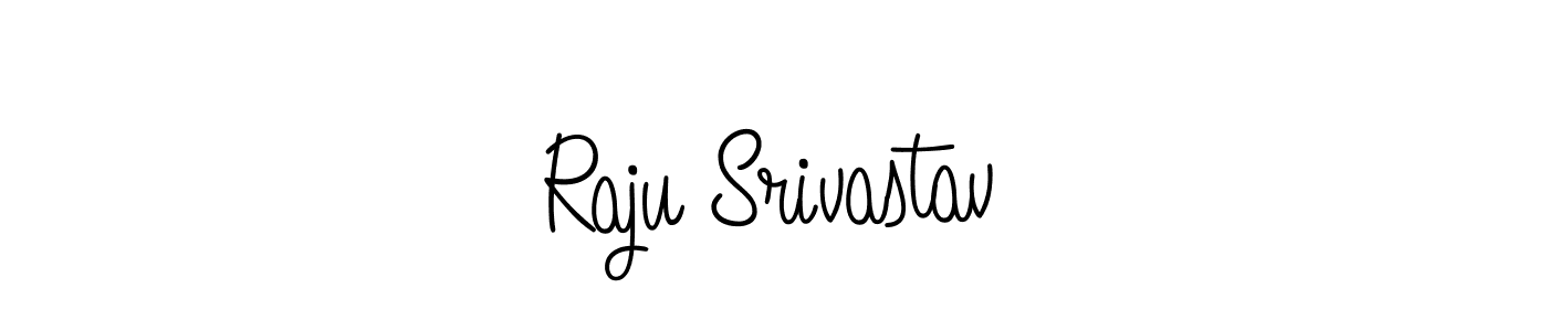 Design your own signature with our free online signature maker. With this signature software, you can create a handwritten (Angelique-Rose-font-FFP) signature for name Raju Srivastav. Raju Srivastav signature style 5 images and pictures png