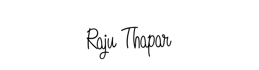 Create a beautiful signature design for name Raju Thapar. With this signature (Angelique-Rose-font-FFP) fonts, you can make a handwritten signature for free. Raju Thapar signature style 5 images and pictures png