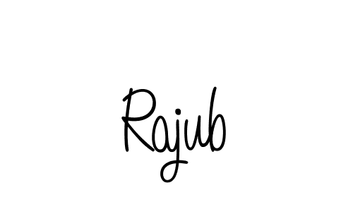 Create a beautiful signature design for name Rajub. With this signature (Angelique-Rose-font-FFP) fonts, you can make a handwritten signature for free. Rajub signature style 5 images and pictures png