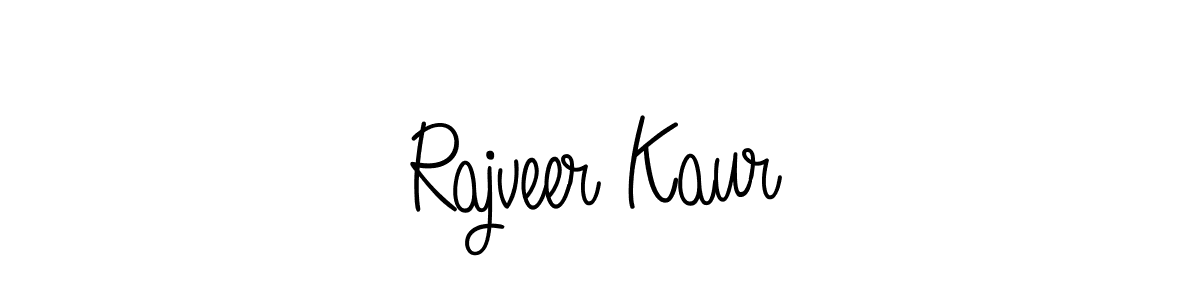 Rajveer Kaur stylish signature style. Best Handwritten Sign (Angelique-Rose-font-FFP) for my name. Handwritten Signature Collection Ideas for my name Rajveer Kaur. Rajveer Kaur signature style 5 images and pictures png