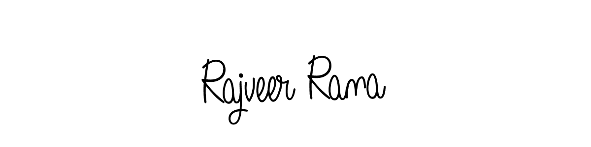 Design your own signature with our free online signature maker. With this signature software, you can create a handwritten (Angelique-Rose-font-FFP) signature for name Rajveer Rana. Rajveer Rana signature style 5 images and pictures png