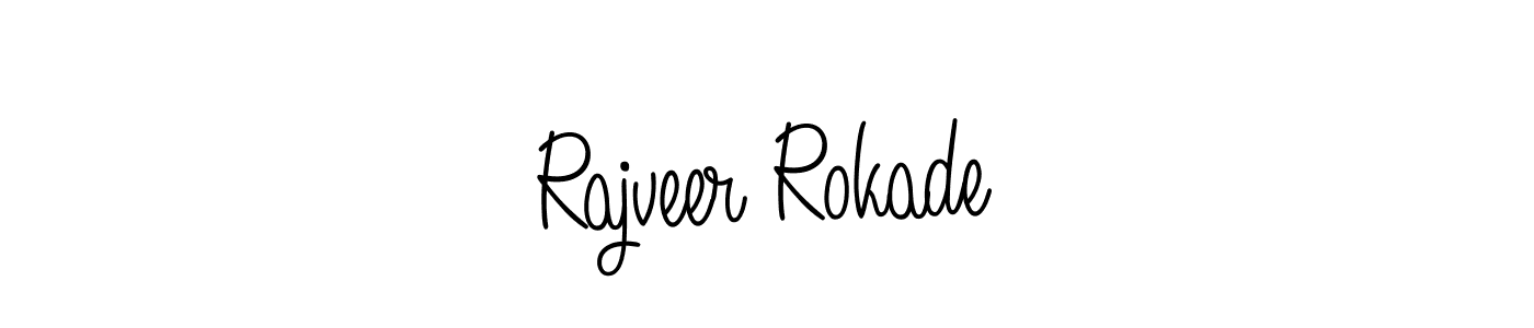 if you are searching for the best signature style for your name Rajveer Rokade. so please give up your signature search. here we have designed multiple signature styles  using Angelique-Rose-font-FFP. Rajveer Rokade signature style 5 images and pictures png