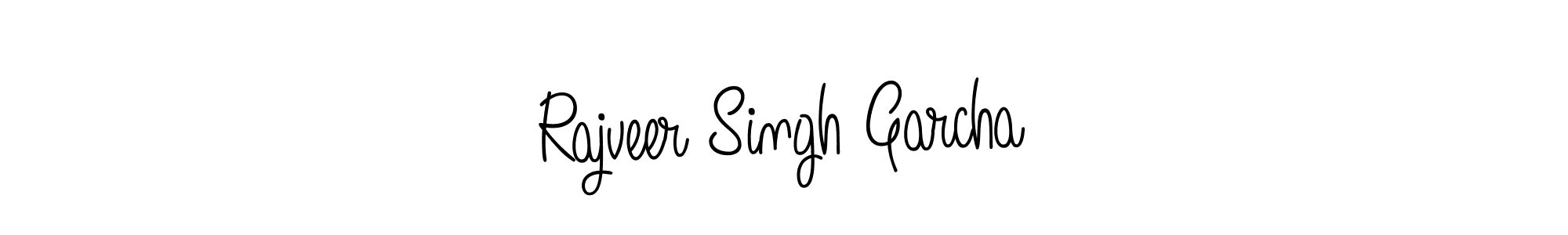 Design your own signature with our free online signature maker. With this signature software, you can create a handwritten (Angelique-Rose-font-FFP) signature for name Rajveer Singh Garcha. Rajveer Singh Garcha signature style 5 images and pictures png