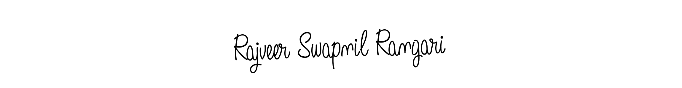 Create a beautiful signature design for name Rajveer Swapnil Rangari. With this signature (Angelique-Rose-font-FFP) fonts, you can make a handwritten signature for free. Rajveer Swapnil Rangari signature style 5 images and pictures png