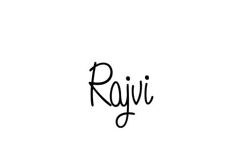 Create a beautiful signature design for name Rajvi. With this signature (Angelique-Rose-font-FFP) fonts, you can make a handwritten signature for free. Rajvi signature style 5 images and pictures png