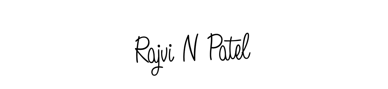 Create a beautiful signature design for name Rajvi N Patel. With this signature (Angelique-Rose-font-FFP) fonts, you can make a handwritten signature for free. Rajvi N Patel signature style 5 images and pictures png