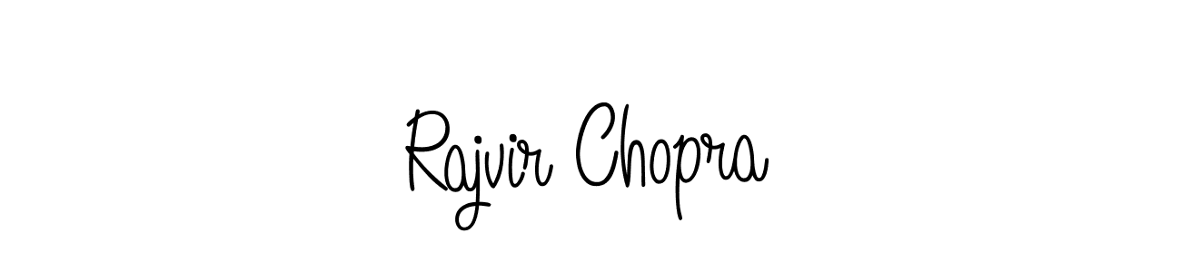 Rajvir Chopra stylish signature style. Best Handwritten Sign (Angelique-Rose-font-FFP) for my name. Handwritten Signature Collection Ideas for my name Rajvir Chopra. Rajvir Chopra signature style 5 images and pictures png