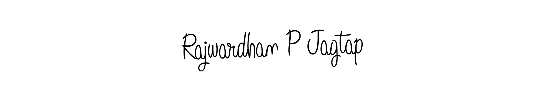 You should practise on your own different ways (Angelique-Rose-font-FFP) to write your name (Rajwardhan P Jagtap) in signature. don't let someone else do it for you. Rajwardhan P Jagtap signature style 5 images and pictures png