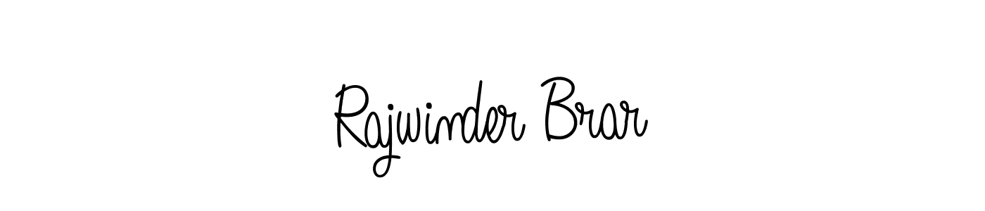 Rajwinder Brar stylish signature style. Best Handwritten Sign (Angelique-Rose-font-FFP) for my name. Handwritten Signature Collection Ideas for my name Rajwinder Brar. Rajwinder Brar signature style 5 images and pictures png