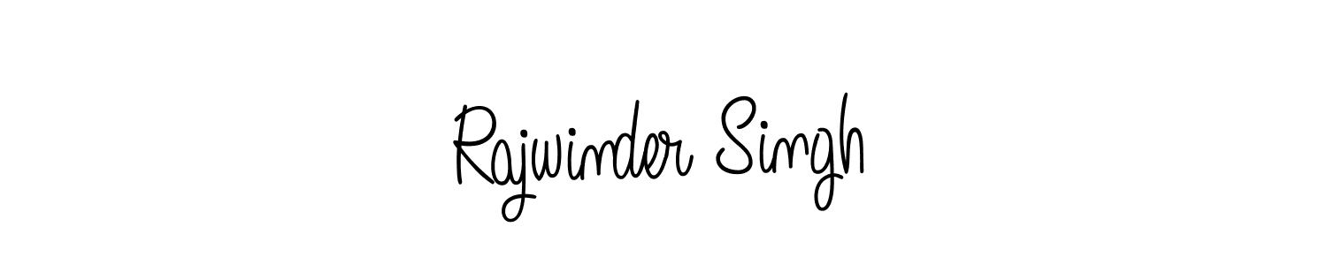 Make a beautiful signature design for name Rajwinder Singh. With this signature (Angelique-Rose-font-FFP) style, you can create a handwritten signature for free. Rajwinder Singh signature style 5 images and pictures png
